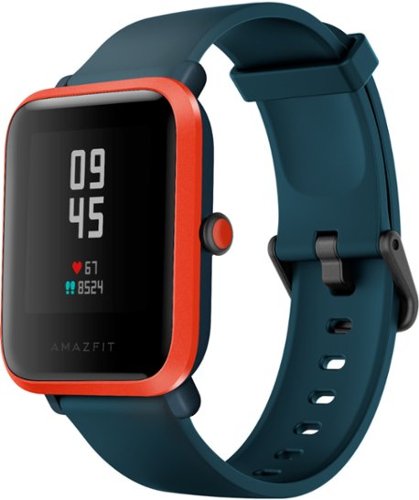 Amazfit - Bip S Smartwatch 31mm Polycarbonate - Red Orange-Front_Standard 