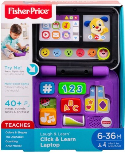 Fisher-Price - Laugh & Learn Click & Learn Laptop - Purple