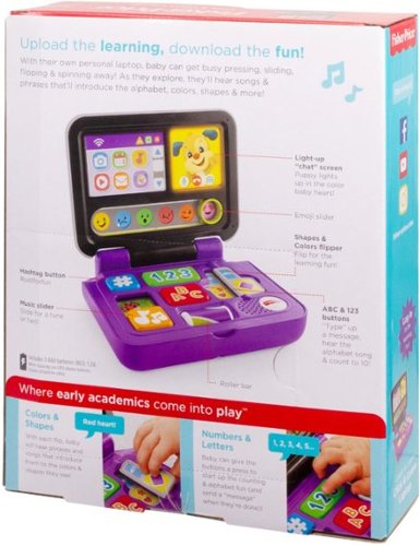 Fisher-Price Laugh & Learn Click & Learn Laptop - Purple WHERE TO BUY