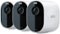 Arlo - Essential Spotlight Camera – Indoor/Outdoor Wire-Free 1080p Security Camera (3-pack) - White-Front_Standard