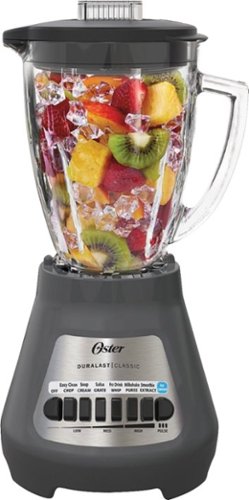 Oster - Oster® Classic Series 8 Speed Blender with Duralast™ All Metal Drive - Gray
