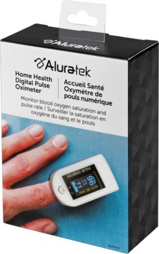 Aluratek Digital Pulse Oximeter-FDA Class I - White GLOBAL SHIPPING