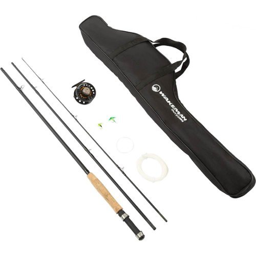 Wakeman - 3-Piece Rod & Reel Fly Fish Pole with Tackle