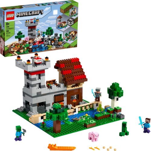LEGO - Minecraft The Crafting Box 3.0 21161 Minecraft Brick Construction Toy Castle and Farm Building Set (564 Pieces)