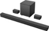 VIZIO - 5.1-Channel V-Series Soundbar with Wireless Subwoofer and Dolby Audio 5.1/DTS Virtual:X - Black-Front_Standard