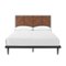Walker Edison - Modern Bookmatch Queen Platform Bed-Ash Acorn-Front_Standard