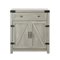 Walker Edison - Farmhouse Barn Door Accent Cabinet - Stone Grey-Front_Standard