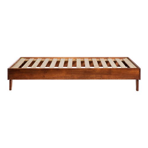 Walker Edison - Solid Wood Twin Platform Bed - Walnut