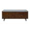 Walker Edison - Mid Century Modern Storage Bench with Cushion - Dark Walnut-Front_Standard