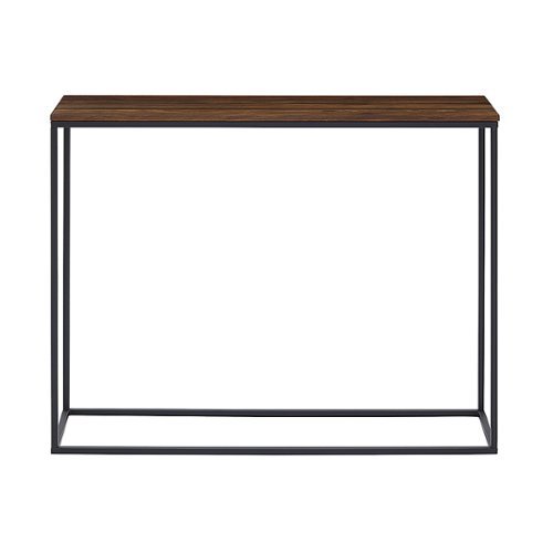 Walker Edison - 42" Open Box Entry Table - Dark Walnut
