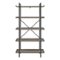 Walker Edison - Urban Pipe 5-Shelf Bookcase - Grey Wash-Front_Standard
