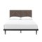 Walker Edison - Modern Bookmatch Queen Platform Bed - Ash Brown-Front_Standard