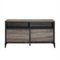 Walker Edison - Industrial Rustic Sliding Door TV Stand for Most Flat-Panel TV's up to 60" - Grey Wash-Front_Standard