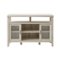 Walker Edison - Tall Storage Buffet TV Stand for TVs up to 55" - White Oak-Front_Standard