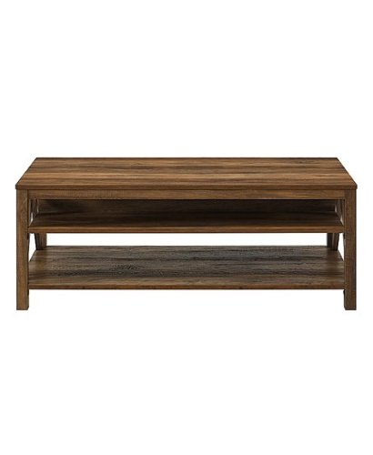 Walker Edison - 48" A Frame Farmhouse Coffee Table - Rustic Oak