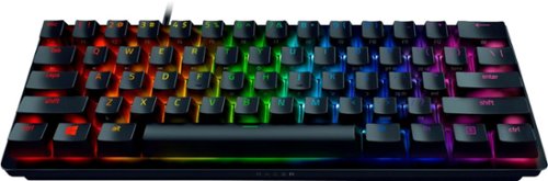 Razer - Huntsman Mini 60% Teclado óptico para juegos con interruptor Clicky con cable con retroiluminación Chroma RGB - Negro