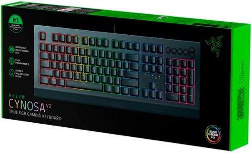 Razer Cynosa V2 Full Size Wired Membrane Gaming Keyboard with Chroma RGB Backlighting - Black BUY IN AUSTRALIA