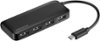 Insignia™ - 4-Port USB Hub with USB-C Connection - Black-Front_Standard