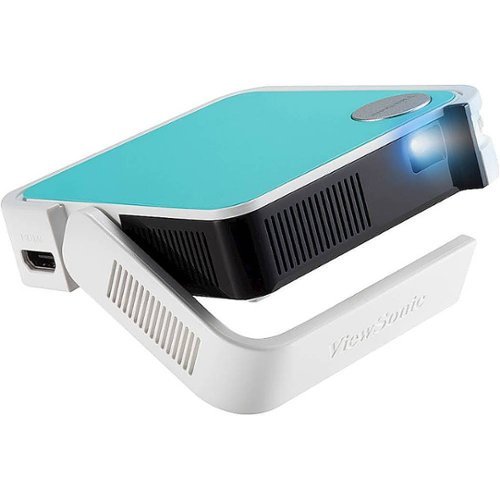 ViewSonic - M1MINIPLUS WVGA Wireless Smart DLP Portable Projector - Teal