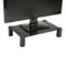 Mind Reader - 4 Leg Glass Monitor Stand - Black-Front_Standard