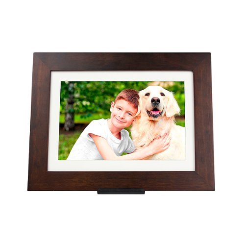 Brookstone PhotoShare Friends and Family Smart Frame 8 - Espresso WORLDWIDE DELIVERY