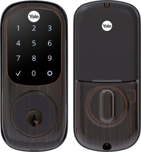 Yale - Smart Lock Wi-Fi Replacement Deadbolt with App/Tocuchscreen Access - Oil Rubbed Bronze