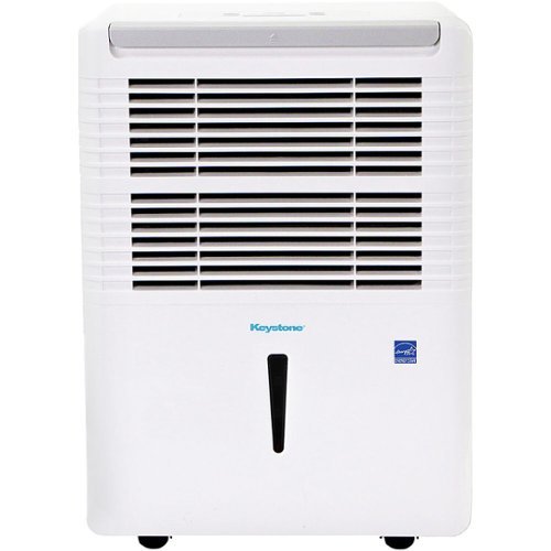 Keystone - 22-Pint Dehumidifier with Electronic Controls in White - White