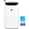Sharp - Smart Air Purifier with Plasmacluster Ion Technology and True HEPA Filter for Large Rooms Up to 502 Sq. Ft - White-Front_Standard