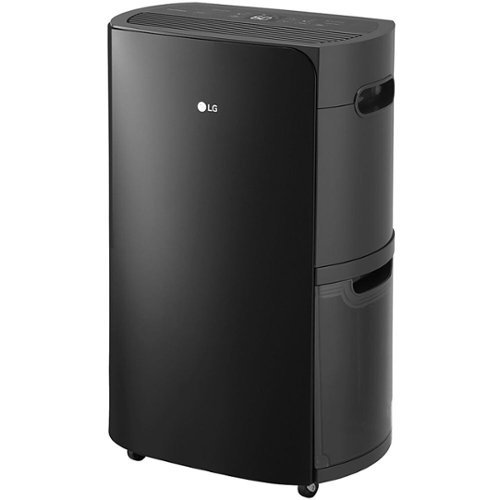  LG - PuriCare 2019 Energy Star 50-Pint Dehumidifier with Built-In Vertical Pump and Wi-Fi - Black
