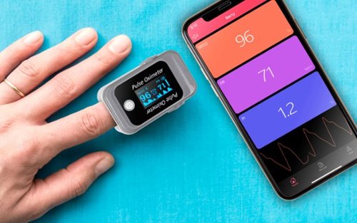 Aluratek Bluetooth Digital Pulse Oximeter-FDA Class I - Gray BUY ONLINE