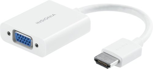 Insignia™ - HDMI to VGA Adapter - White