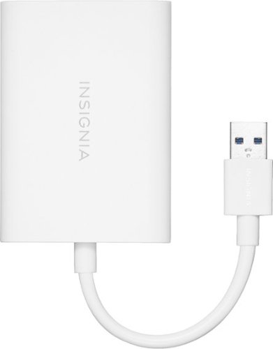 Insignia™ USB 3.0 to DisplayPort Adapter - White WORLDWIDE DELIVERY
