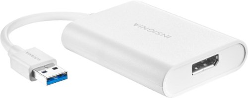 Insignia™ USB 3.0 to DisplayPort Adapter - White GLOBAL SHIPPING