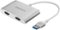 Insignia™ - USB to Dual HDMI Adapter - White-Front_Standard
