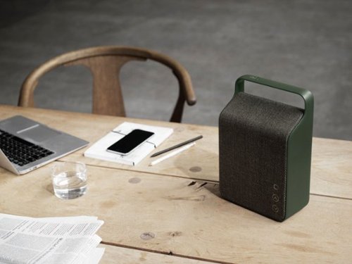 Vifa Oslo Compact Rechargeable Hi-Resolution Bluetooth Portable Speaker - Pine Green GLOBAL SHIPPING