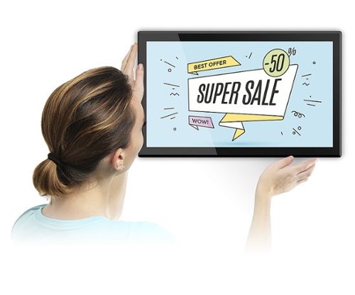 Aluratek 17.3 Touchscreen WiFi Digital Photo Frame - Black BUY IN EUROPE