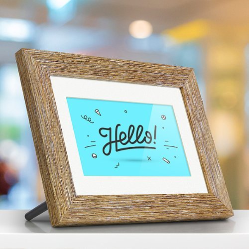 Aluratek 7 Distressed Photo Frame - Wood BUY ONLINE