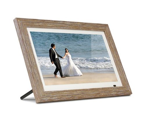 Aluratek - 13" Distressed Wood Photo Frame - Wood