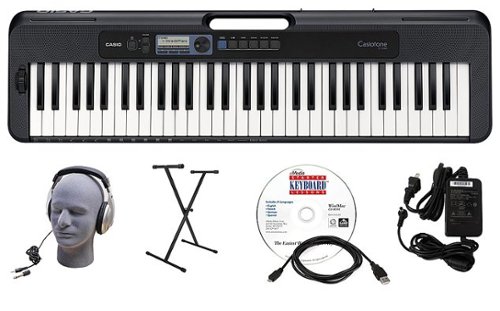 Casio - CT-S300 EPA 61-Key Premium Keyboard Package - Black
