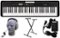 Casio - CT-S200BK 61-Key Premium Keyboard Package - Black-Front_Standard