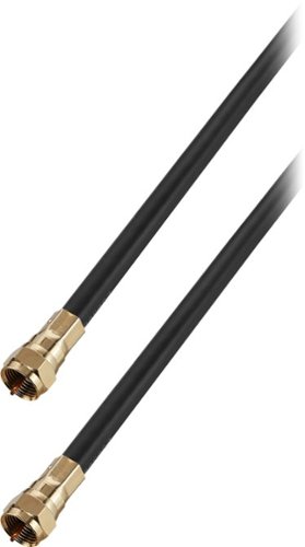 Rocketfish™ 6' Indoor/Outdoor RG6 Coaxial Cable - Black WHERE TO BUY