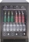 Zephyr - Presrv 24 in. 13-Bottle and 84-Can Single Zone Beverage Cooler - Black Stainless Steel-Front_Standard