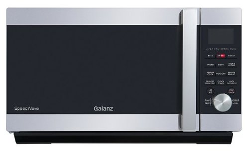 Galanz - SpeedWave 3-in-1 Convection Oven, 1.2 Cu. Ft, Stainless Steel - Stainless steel