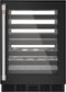 Café - 46-Bottle Built-In Dual Zone Wine Center with WiFi - Matte Black-Front_Standard
