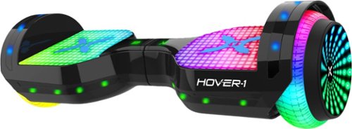 Hover-1 - Astro LED Light Up Electric Self-Balancing Scooter w/6 mi Max Operating Range &amp; 7 mph Max Speed - Black
