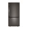LG - 25.5 Cu. Ft. Bottom-Freezer Refrigerator with Ice Maker - Black Stainless Steel-Front_Standard 