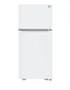 Front. LG - 20.2 Cu. Ft. Top-Freezer Refrigerator - White.