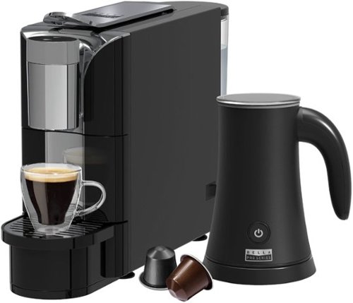 Image of Bella Pro Series - Capsule Coffee Maker and Milk Frother - Black