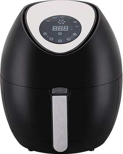 Emerald - 3.2L Digital Air Fryer - Black-Angle_Standard 