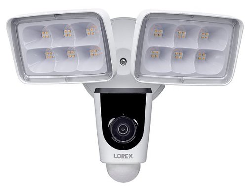 Lorex - 1080p Wifi Floodlight Camera with Two-Way Talk and Smart Home Compatibility - White-Angle_Standard 